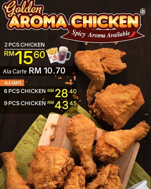 A&W AROMA CHICKEN updated PRICES