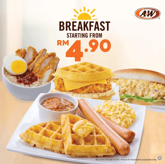 A&W BREAKFAST MENU PRICES