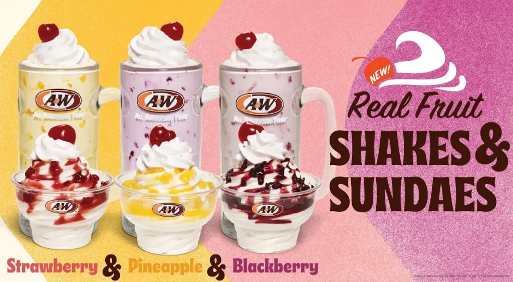 A&W DESSERTS & BEVERAGES latest PRICES