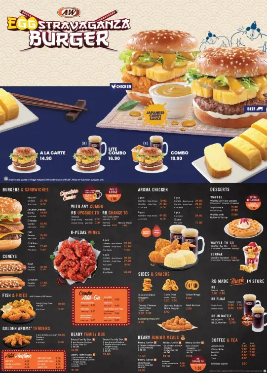 A&W Menu Malaysia & Updated Prices 2024