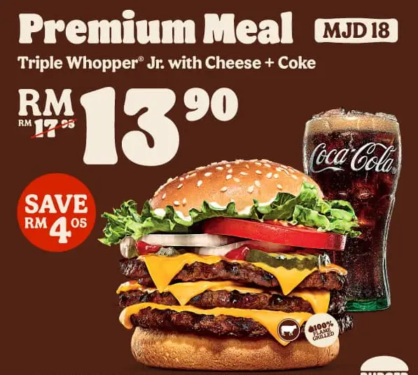 BURGER KING PREMIUM MENU WITH PRICES