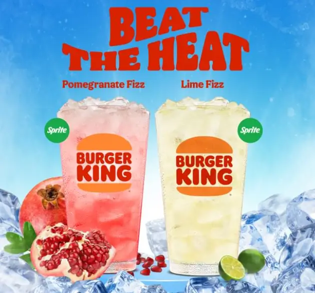 BURGER KING menu BEVERAGES PRICES