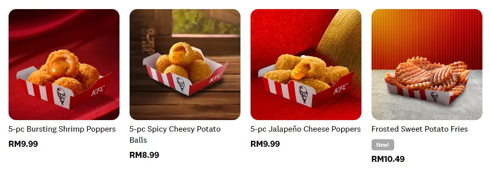 KFC MENU ADD-ON SIDES PRICES