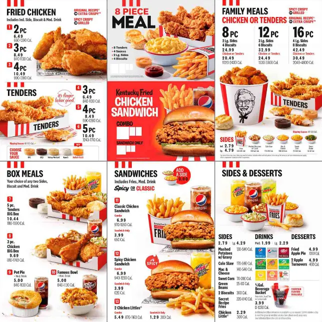 KFC Menu Malaysia & Updated Prices 2024