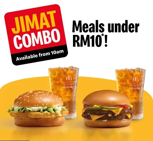 MCDONALD’S JIMAT COMBO LATEST PRICES