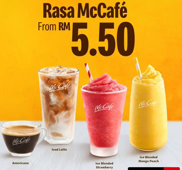 MCDONALD’S MCCAFE DRINK PRICES