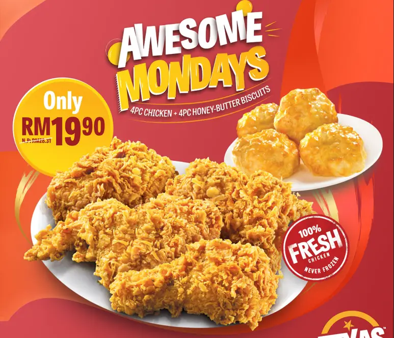 TEXAS CHICKEN CHICKEN MEALS Updated PRICES