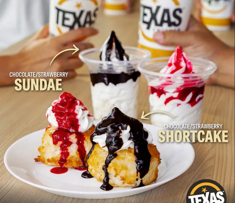 TEXAS CHICKEN DESSERTS WITH MENU