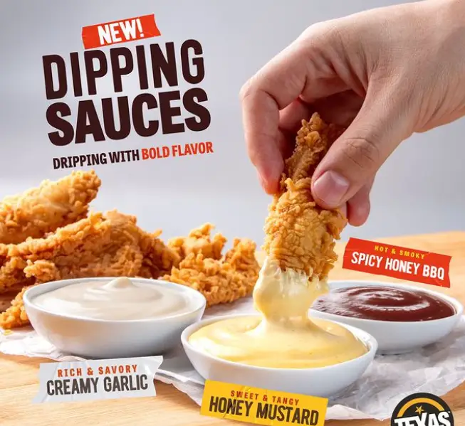 TEXAS CHICKEN DIPPING SAUCES PRICES