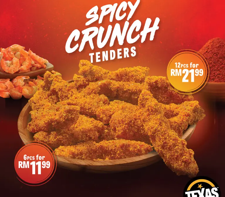 TEXAS CHICKEN SNACKS WITH UPDATED PRICES