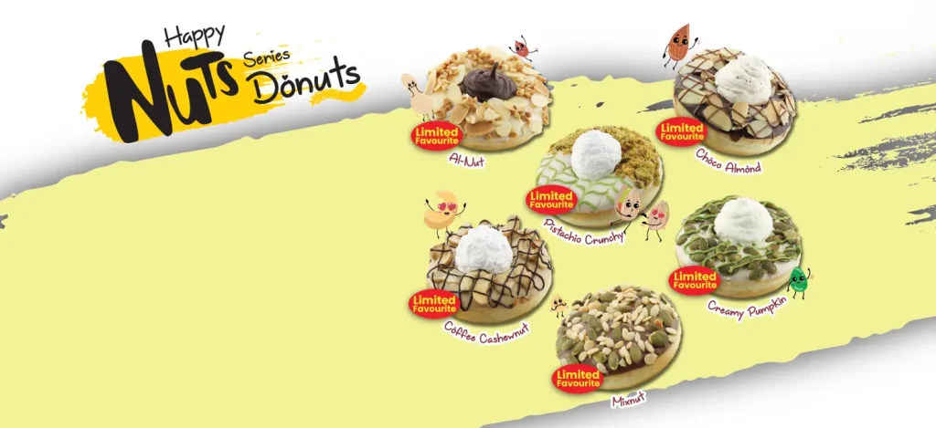 BIG APPLE HAPPY NUTS SERIES DONUTS