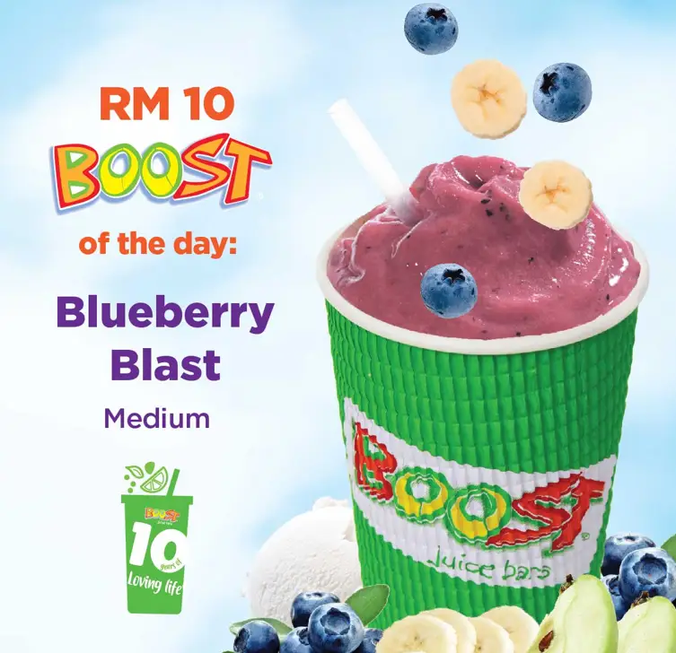 BOOST JUICE PEACH PERFECT menu & PRICES