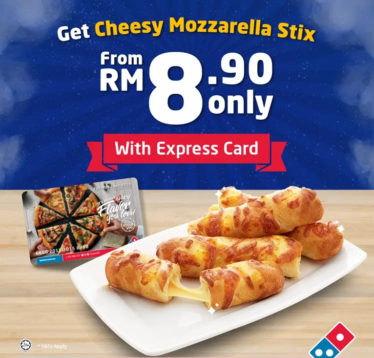 DOMINO’S PIZZA BREADS with updated PRICES