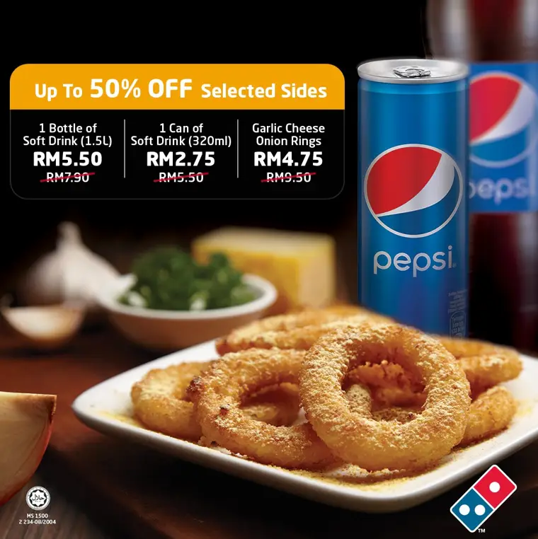 DOMINO’S PIZZA prices of SIDES menu