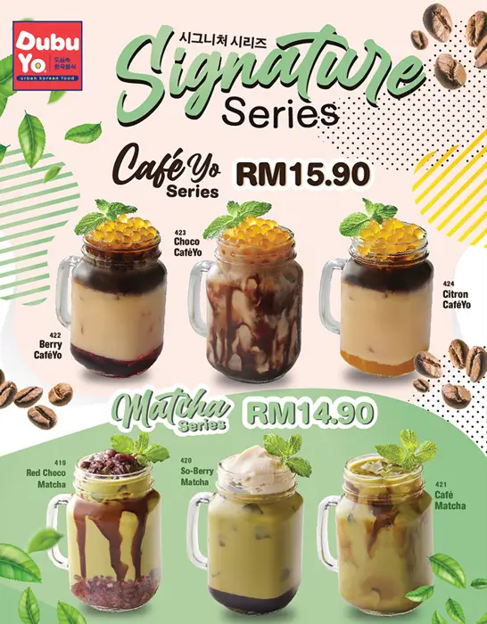 DUBUYO PRICES OF SIGNATURE BEVERAGES