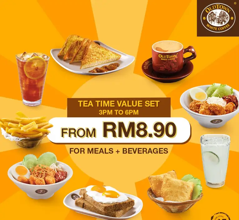 JOM TEA TIME PRICES of OLDTOWN WHITE COFFEE