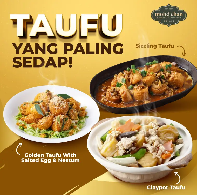 MOHD CHAN Menu of TAUFU with PRICES