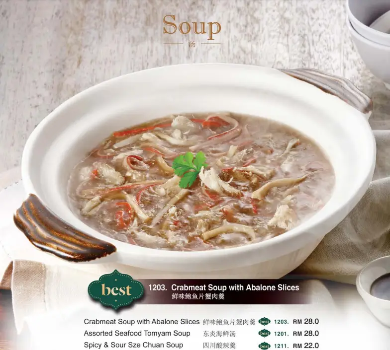 MOHD CHAN SOUP with menu & PRICES