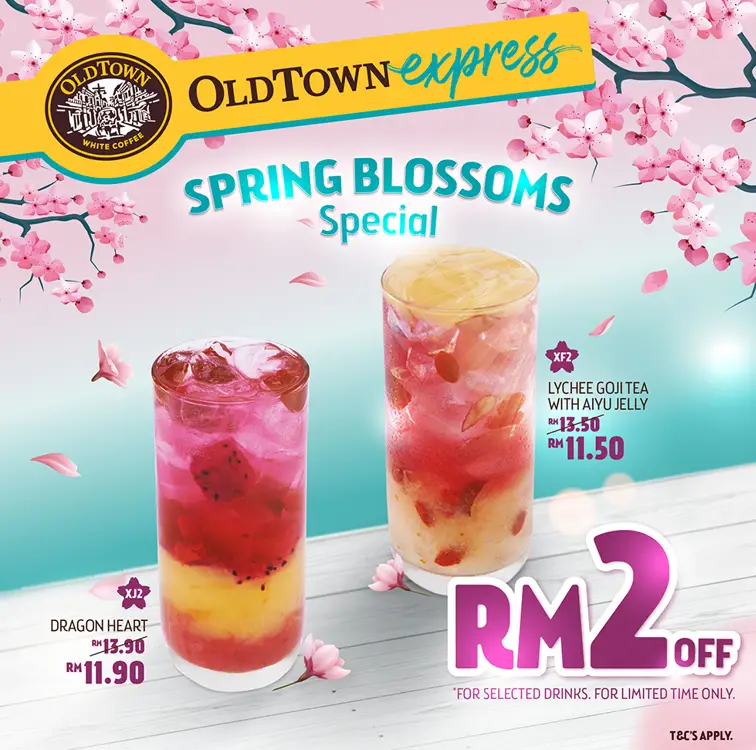 OLD TOWN WHITE COFFEE SPRING BLOSSOMS SPECIAL