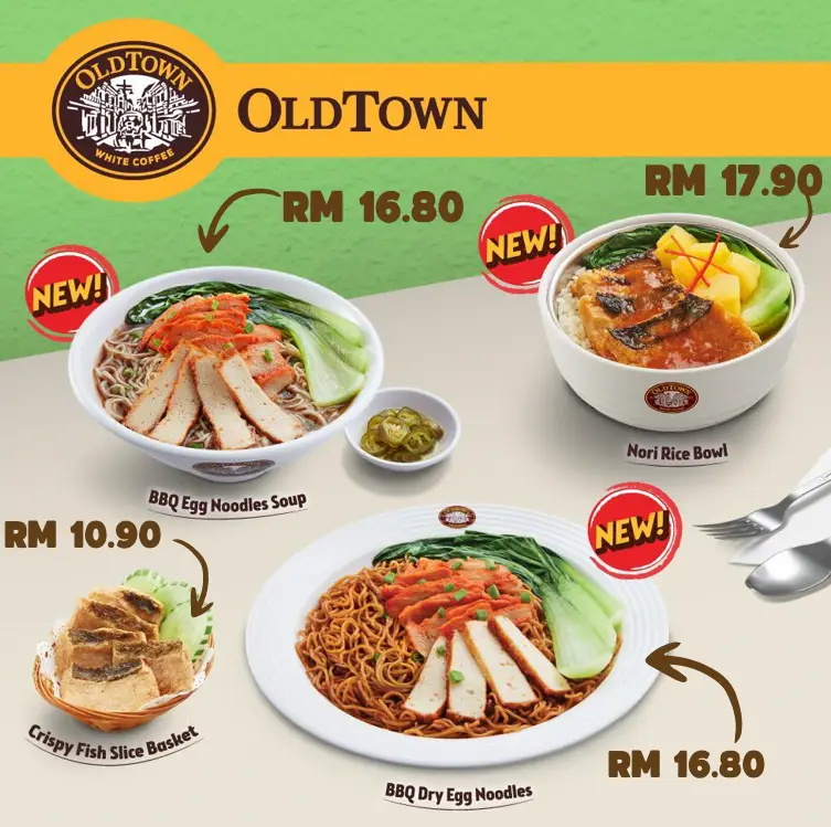 OLDTOWN WHITE COFFEE MEATLESS SERIES MENU