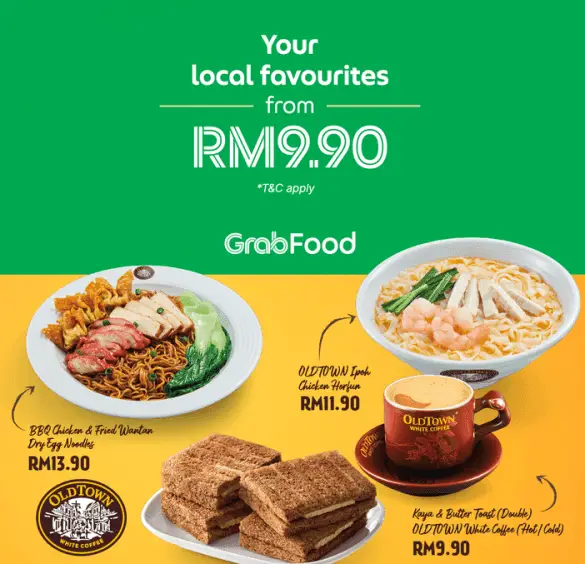 OLDTOWN WHITE COFFEE prices of NOODLES