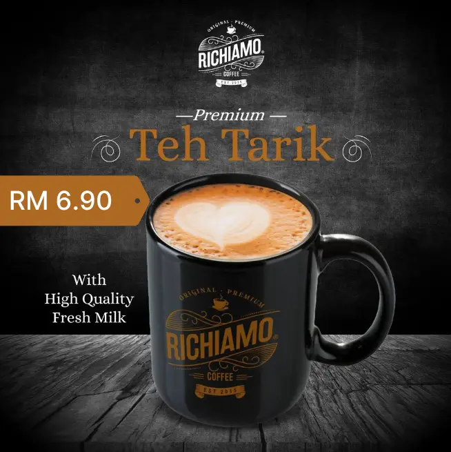 RICHIAMO COFFEE HOT BEVERAGES MENU & PRICES