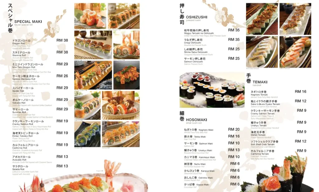 Rakuzen Menu Malaysia & Updated Prices 2024