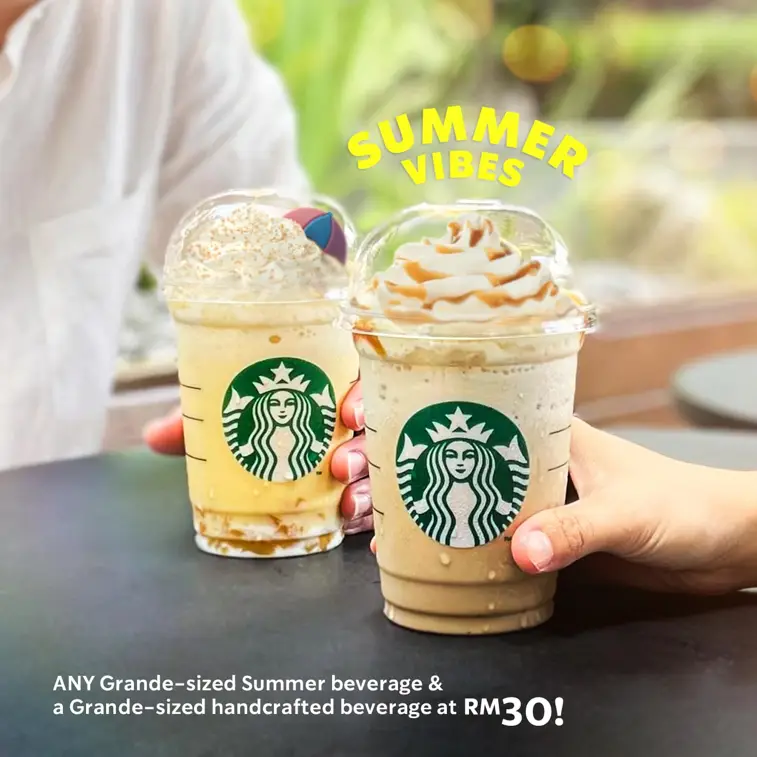 STARBUCKS menu SUMMER BEVERAGES with PRICES