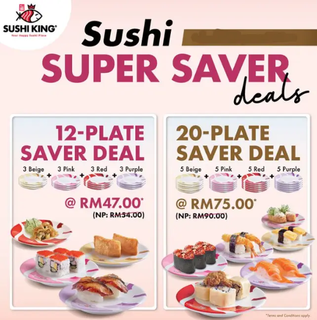 SUSHI KING SUSHI PACKS WITH UPDATED PRICES