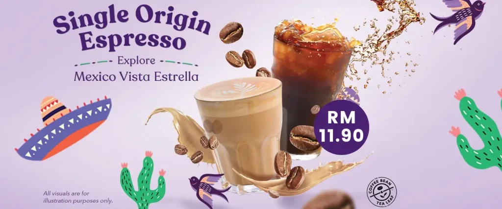 THE COFFEE BEAN & TEA LEAF ESPRESSO & COFFEE DRINKS with PRICES