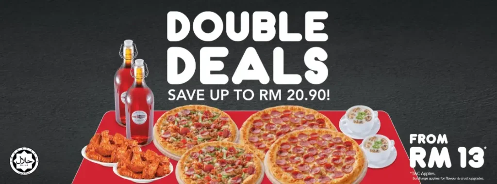 US PIZZA DOUBLE DEALS with updated PRICES