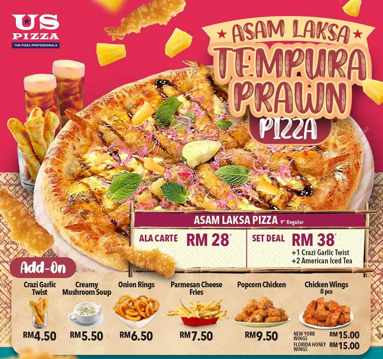 US Pizza Menu Malaysia & Updated Prices 2024