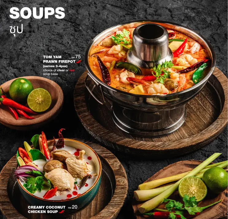 ABSOLUTE THAI SOUP WITH MENU