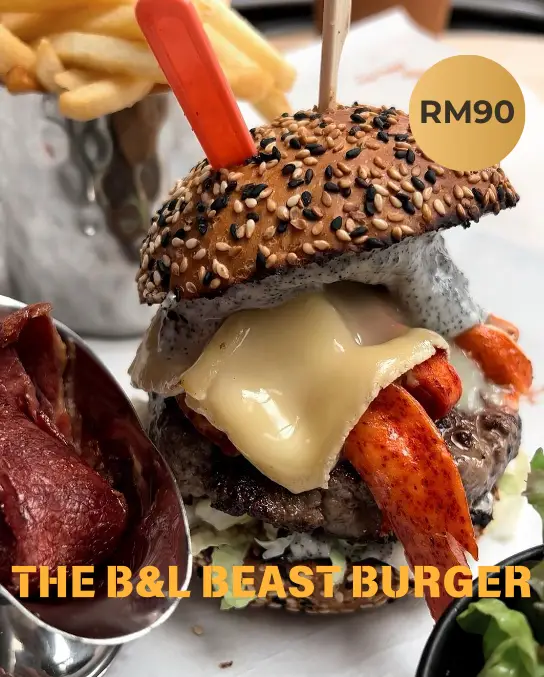 BURGER AND LOBSTER PRICES OF BURGER