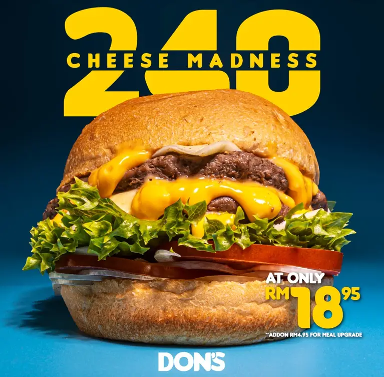 DON’S BURGER DOUBLES IT WITH 240 MENU PRICES