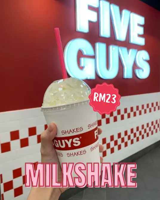 FIVE GUYS MILKSHAKES WITH UPDATED PRICES