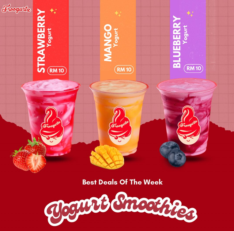 FROOGURTZ SMOOTHIE YOGURT MENU 