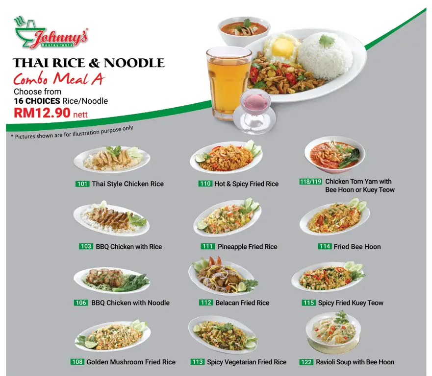 Johnny’s Menu Malaysia & Updated Prices 2024