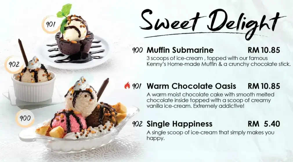 KENNY ROGERS ROASTERS MENU SWEET DELIGHT PRICES