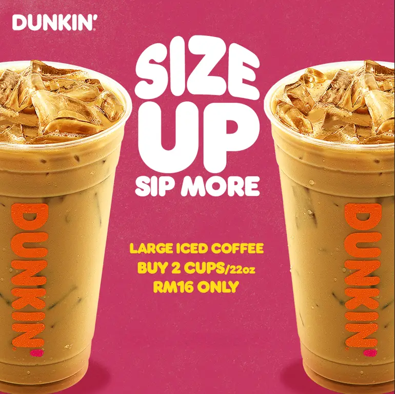 MENU OF BEVERAGES AT DUNKIN’ DONUTS MALAYSIA