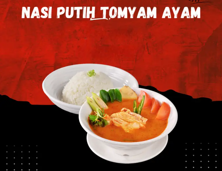 MENU OF NOODLES & EXTRAS AT KEDAI TOMYAM