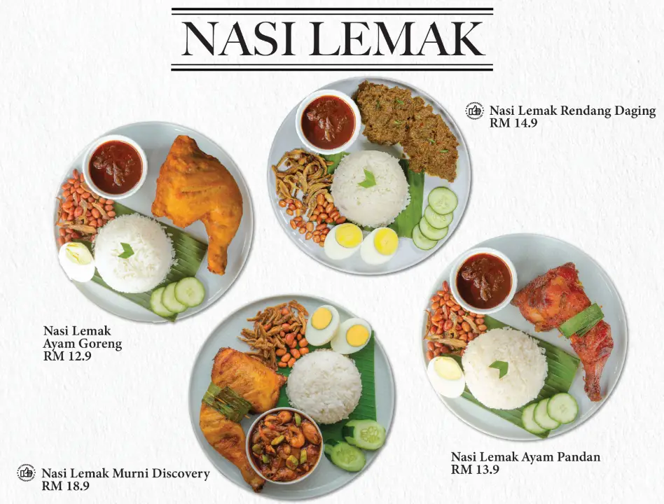 MURNI DISCOVERY NASI LEMAK MENU