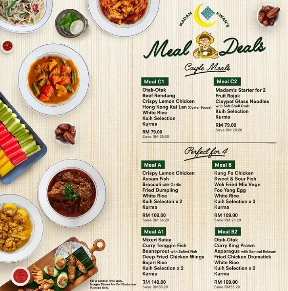 Madam Kwan Menu Malaysia & Updated Prices 2024