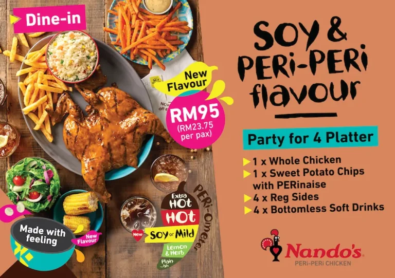 Nando’s Menu Malaysia & Updated Prices 2024