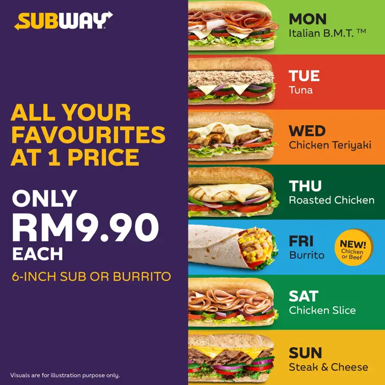 SUBWAY SUB OF THE DAYS IN MALAYSIA