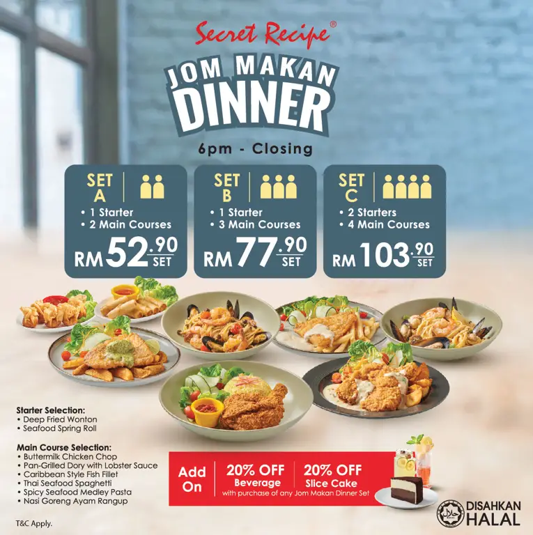 Secret Recipe Menu Malaysia & Updated Prices 2024