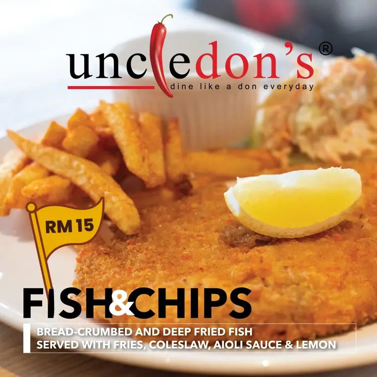 UNCLE DON’S MENU OF FISH WITH PRICES