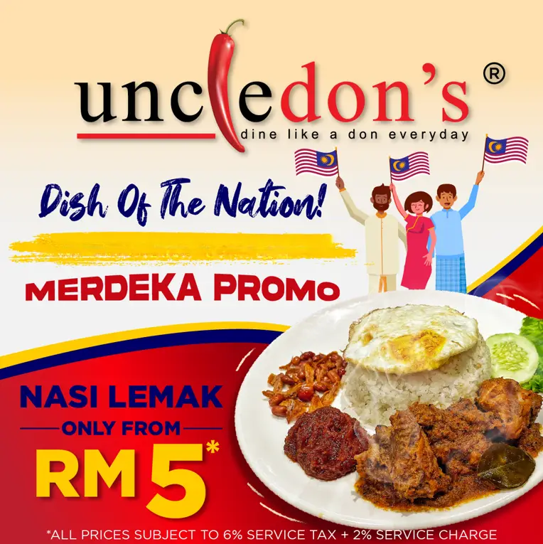 UNCLE DON’S NASI LEMAK PRICES