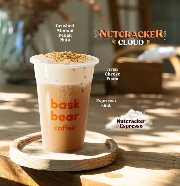 BASK BEAR COFFEE MENU OF NUTCRACKER CLOUD