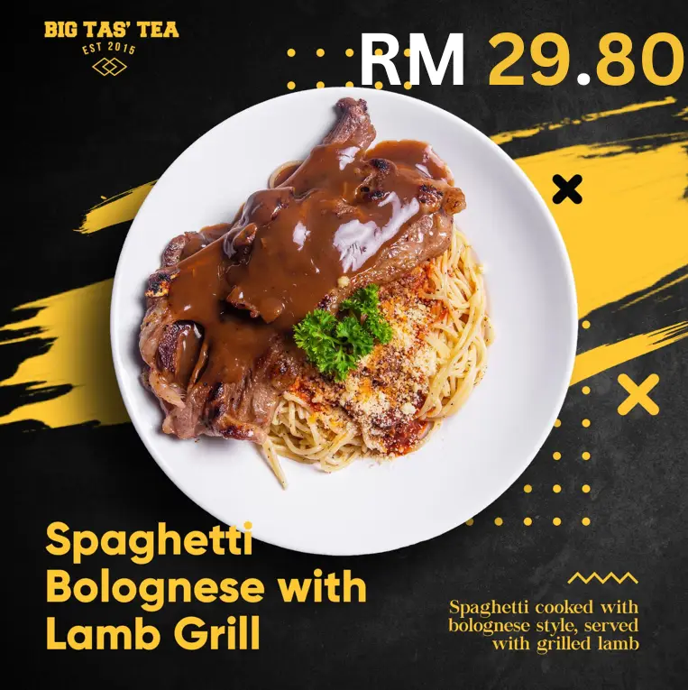 BIG TAS TEA PASTA WITH MENU & PRICES